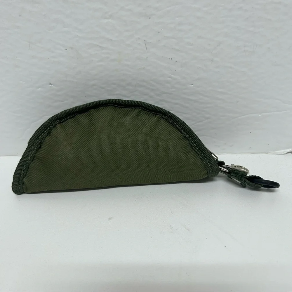 Collapsible Portable Fabric Travel Dog Pet Food Water Bowl Green Orange Outdoors
